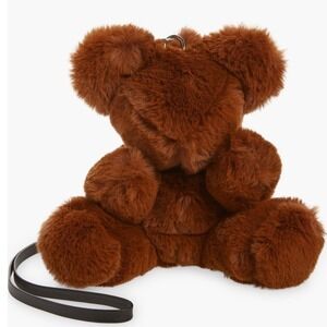 Melitta‎ Baumeister Teddy Faux Fur Tote Purse Bag, Brown, Designer Luxury, NWT